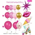 thumbnail image 2 of Pink Balloon Garland Arch Kit with Hot Pink Rose Gold metallic Balloon for Barbie Theme Party Girl Birthday Baby Shower Princess Themed decorations, 2 of 5