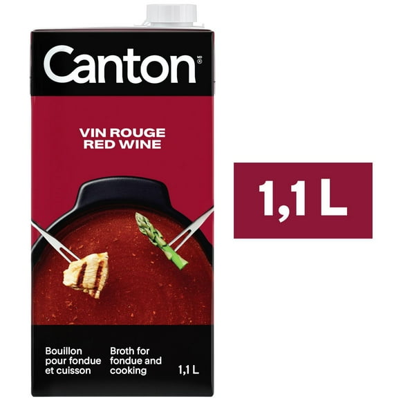 Canton Red Wine Broth for Fondue and Cooking, 1.1 L