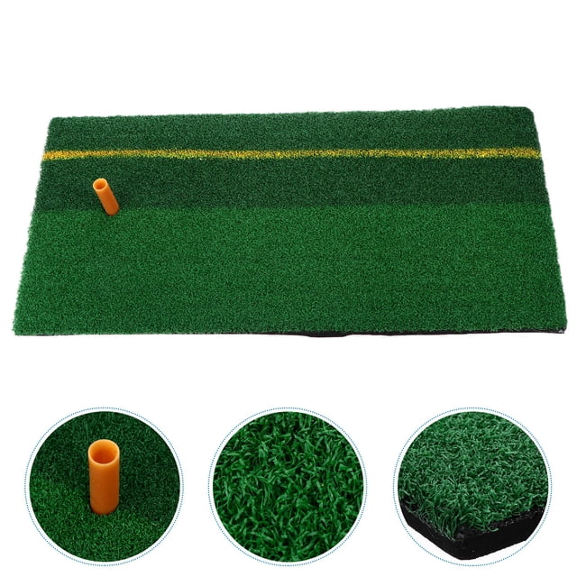 COMPUKAS 1 Set Golf Mat Indoor for Beginners and Advanced Golfers with Hitting Simulation