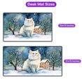 thumbnail image 5 of Hello Winter Persian Welcome Snowy Night Watercolor Vintage Desk Mat Full Keyboard Mouse Pad Cat Lover Kitten Owner Gifts Large Mousepad - 01011, 5 of 5