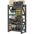 thumbnail image 3 of Welfiya 48"W Garage Shelving,4-Tier Heavy Duty Storage Shelves Unit with Adjustable Metal Shelf for Warehouse,Basement,Workshop,4000LBS,48"W x 20"D x 79"H,Black, 3 of 10