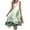 Green, variant on AOOCHASLIY Ladies Dress Women's Casual Maxi Dresses Summer Loose Sleeveless Tie-dye Contrast Color Prints All Over Vest Dress