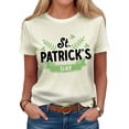thumbnail image 2 of Ankishi St Patricks Day T Shirts for Women Irish Shamrock Short Sleeve Crewneck Graphic Tees Summer Tops for Parties, 2 of 7