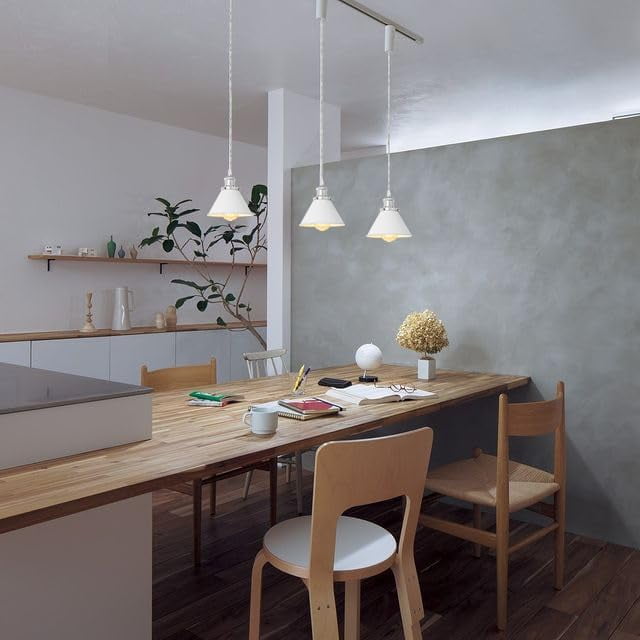 KAYYELAMP 1x Plug in Cable Track Rail, 2X Adjustable Cord White Track Lighting Fixtures Silver E26 Base H-Type Vintage Design for Kitchen Loft(No Bulb)