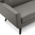 thumbnail image 6 of Modway Engage Top-Grain Leather Living Room Lounge Sofa in Gray, 6 of 9