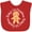 Red, variant on Inktastic Baby 1st Christmas Gingerbread Man Boys or Girls Baby Bib