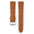 thumbnail image 2 of Hirsch Duke Alligator-Design Leather Watch Strap - Honey - L - 20mm - Silver Buckle, 2 of 9