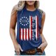 thumbnail image 1 of Camiseta sin mangas con estampado para mujer, blusa sin mangas con gráfico divertido para playa de verano para niñas adultas Fridja gh4011, 1 of 5