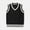Black, variant on Toddler Boys Sweater Vest Daily Wear Solid Color School Uniform V-Neck Varsity Sweater Black Size 2-3 Years