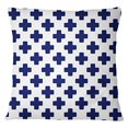 thumbnail image 4 of S4Sassy Home Decorative Pillow Case Geometric Print Blue Throw Sofa Cushion Cover-12 x 12 Inches, 4 of 5