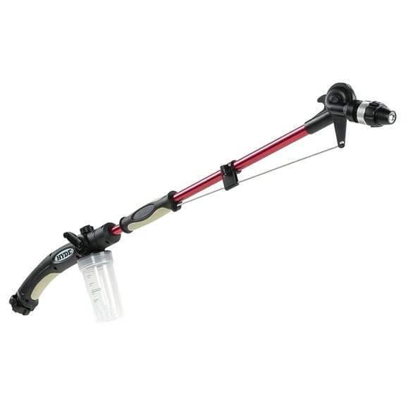Hyde Tools Pivot JetPro Pivoting Nozzle Wand, Red