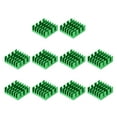 thumbnail image 1 of Unique Bargains 14x14x6mm Aluminum Heatsink Electronic Radiators for MOS IC Chip Green 10 Pack, 1 of 4