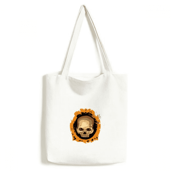 Halloween Round Lifelike l Tote Canvas Bag Shopping Satchel Casual Handbag