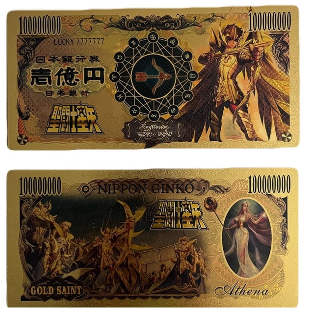 Billete Conmemorativo Anime Saint Seiya Aioros de Sagitario