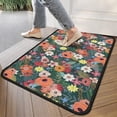 thumbnail image 4 of Pioneer Flower Floral Print Pattern Door Rugs,Washable Non Slip Door Mats Indoor,Decorative Door Mats,Entry Mat Indoor for Entrance,Bedroom,Kitchen,Bathroom,30"x17", 4 of 6