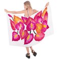 thumbnail image 4 of HAPPY BAY Women's Beachwear Summer Beach Wrap Bikini Wraps Sarong Coverups Skirt Bathing suit Swimsuit Swimwear Swim Cover up for Women One Size Pink, Floral, 4 of 4