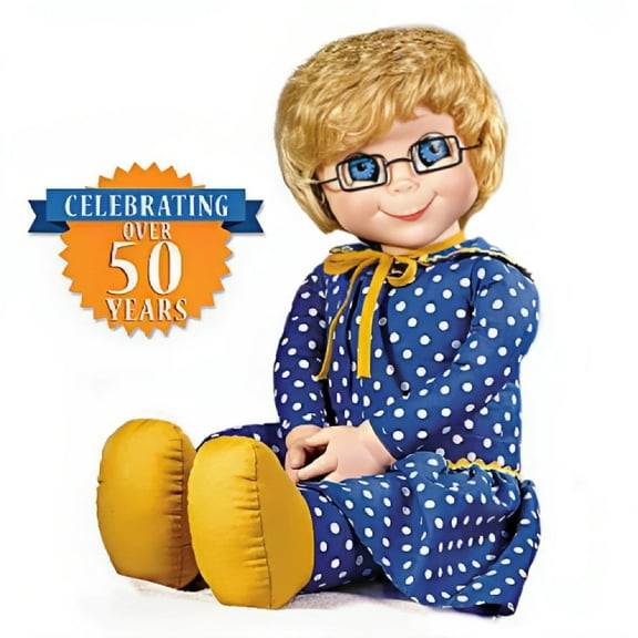 The Ashton - Drake Galleries Soft & Huggable Mrs. Beasley Poseable Vinyl Talking Doll 11 Phrases from Family Affair Characterized by Actress Cheryl Ladd 20-inches