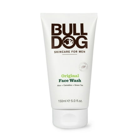 Bulldog Skincare for Men Original Face Wash 5 Oz, Leaves Skin Clear And Clean, No Artificial Colors, No Synthetic Fragrances