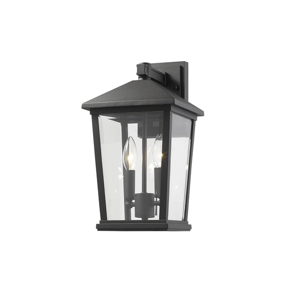Z-Lite 568M Beacon 2 Light 15" Tall Outdoor Wall Sconce