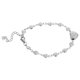 thumbnail image 4 of Pulsera de eslabones de corazón para mujer: cadena ajustable de acero inoxidable - Pulsera de eslabones con dije de corazón para uso diario en banquetes, 4 of 6