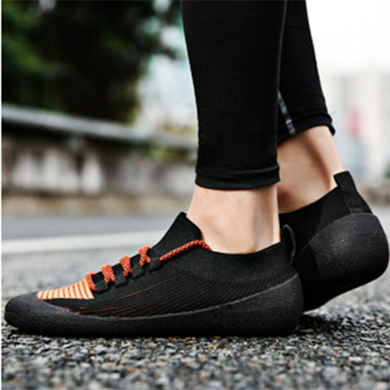 Mens Velcro Sneakers Men's Step in Shoes Hands Free Breathable