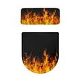 thumbnail image 5 of COEQINE Flame Black Toilet Lid Dust Cover 2 Piece Set, Replacement Machine Washable Stretchable Toilet Lid Covers for Bathroom Decor, Fits Most Tanks & Lids, 5 of 7
