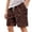Bronze, variant on Kids Solid Color Corduroy Drawstring Shorts, Boys Elastic Waist Casual Mid-Length Pants, Soft Comfortable Summer Shorts for Daily Outdoor Wear(Grey,9-10 Years)