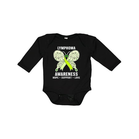 

Inktastic Lymphoma Awareness Hope Support and Love Boys or Girls Long Sleeve Baby Bodysuit