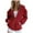 Red, variant on Wamejoo Womens Zip Up Hoodies 2025 Fall Winter Trendy Long Sleeve Hooded Sweatshirts Long Sleeve Comfy Casual Y2k Jacket (Black, M)
