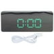thumbnail image 2 of Reloj despertador digital Jadeshay Reloj despertador con espejo LED Blanco, 2 of 8