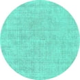 thumbnail image 1 of Ahgly Company Indoor Round Oriental Turquoise Blue Industrial Area Rugs, 6' Round, 1 of 4