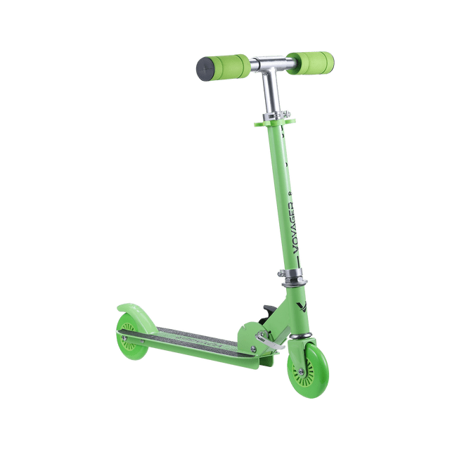 Trottinette pliable Voyager de 100 mm, verte