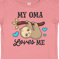 thumbnail image 4 of Inktastic My Oma Loves Me with Sloth and Hearts Boys or Girls Baby T-Shirt, 4 of 5