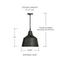 thumbnail image 4 of Capital Lighting 335311SC Quarry 16" Wide Pendant - Stucco, 4 of 7