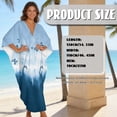 thumbnail image 2 of DISNIMO Butterfly Print Kaftan Dress for Women V Neck Cover Ups Caftan Dresses Plus Size Batwing Sleeve Swimsuit Coverups Women's Long Cover Up for Bathing Suit, 2 of 7