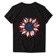 thumbnail image 4 of SELONE 4th of July Womens Shirt Black Casual Tops Hoilday Crewneck Short Sleeve Clothes Patriotic Graphic Wear, 4 of 4