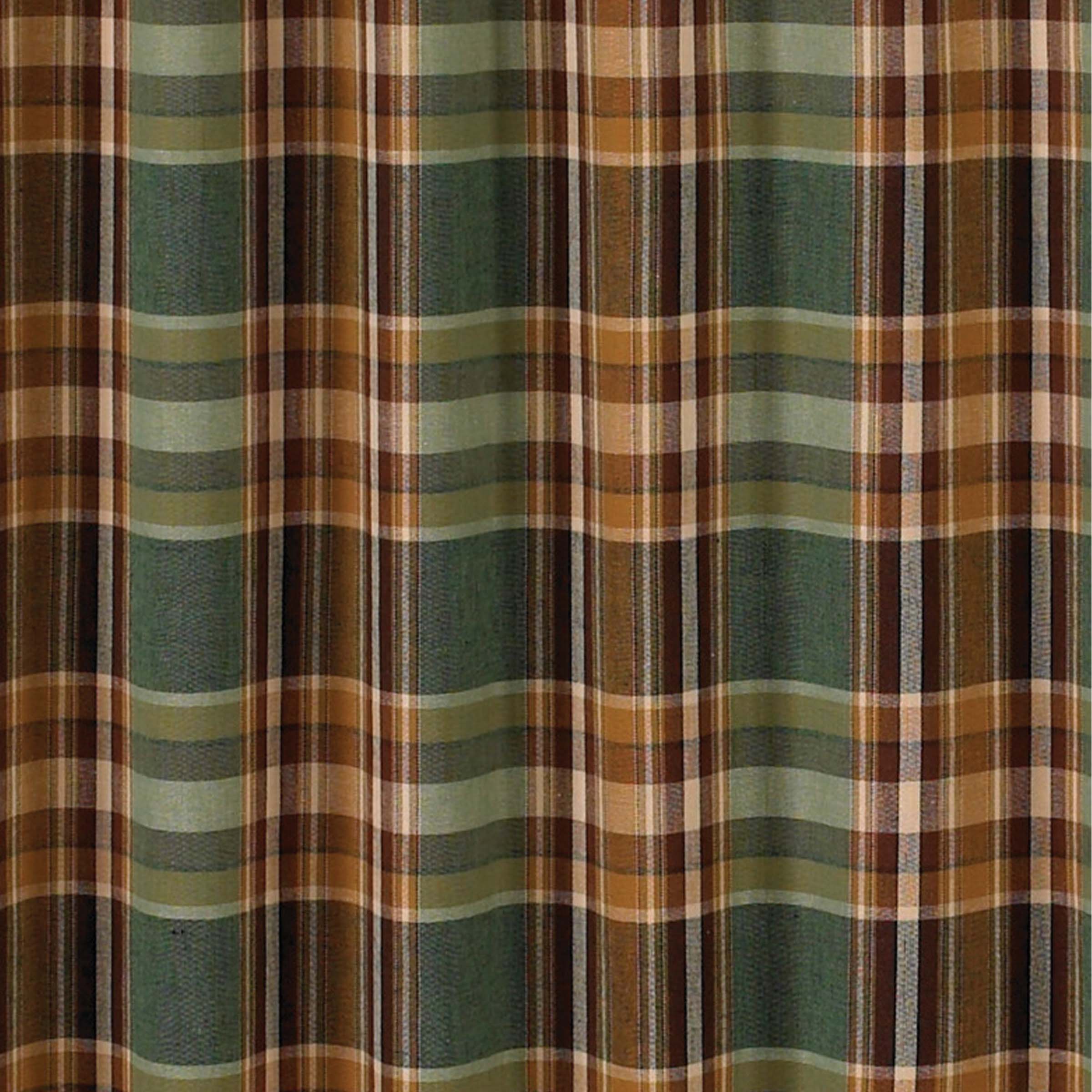 Park Designs Wood River Shower Curtain - Green