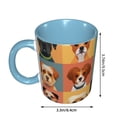 thumbnail image 3 of Cute Dog Sketch Coffee Mug Fun Custom Ceramic Mugs 11oz Sky Blue, 3 of 5