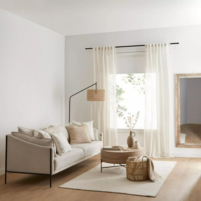 Bouclair Store à Rouleau Occultant Sans Cordon Chita Blanc Cassé 24x84 Po (61x213 cm)