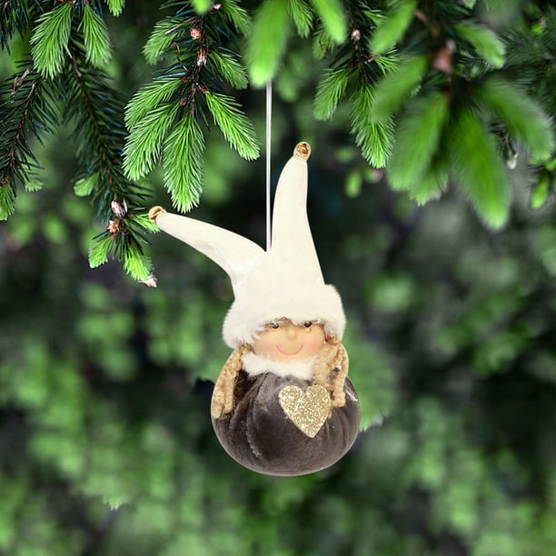 Xihbxyly Oferta Diaria Colgante de Muñeca Navideña para Niños, Lindo Regalo de Muñeca para Niña, Colgante de Árbol de Navidad