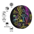 thumbnail image 4 of Fotbe Neon Bar Drinks Funda de Llanta de Repuesto con Estampado, Engrosada, Ajuste Universal para Jeep, Remolque, RV, SUV, Camión-17 inch, 4 of 6