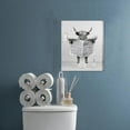 thumbnail image 5 of Funny Scottish Highland Cow Wall Art, Black and White Canvas, Rustic Farmhouse Style Decor Ready To Hang (8" W x 10" H), 5 of 8