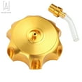thumbnail image 2 of Gustavedesign Motorcycle CNC Aluminum Alloy Fuel Gas Tank Cap Vent Cover with Air Tube Breather Pipe For Honda ATV Motor Bike, Gold, 2 of 10