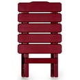 thumbnail image 3 of Camco 51684 Red Regular Adirondack Portable Outdoor Folding Side Table, Perfect for The Beach, Camping, Picnics, Cookouts and, 3 of 6