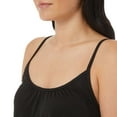 thumbnail image 6 of 32 Degrees Women's  2-Pack Wire Free Built-in Bra Stretch Top Relaxed Fit Camisole-Black / L, 6 of 8
