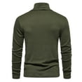 thumbnail image 4 of QUINDOS Men's Shirts Mens Fall And Winter Fashion Casual Long Sleeve High Elasticity Turtleneck Bottoms Loose Holiday Tee Shirts, 4 of 8