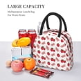 thumbnail image 5 of Pofeuu Strawberry Print Lunch Bag for Adult Insulated Lunch Box,Leakproof Cooler Food Lunch Containers Reusable High Capacity Lunch Tote Bags-One Size, 5 of 6