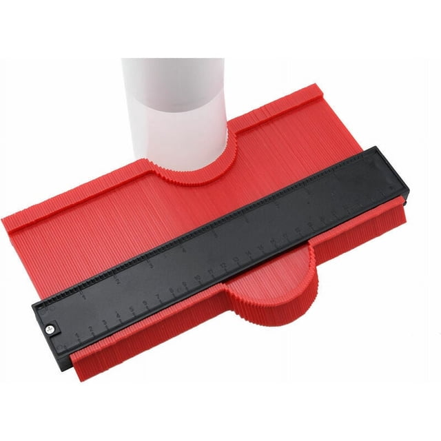 Reusable Tool for Crafting, Rust-Resistance Plastic Contour Gauge Set for Accurate Measuring and Copying, Stay-in-Place Storage Included for Convenient and Safe Handling