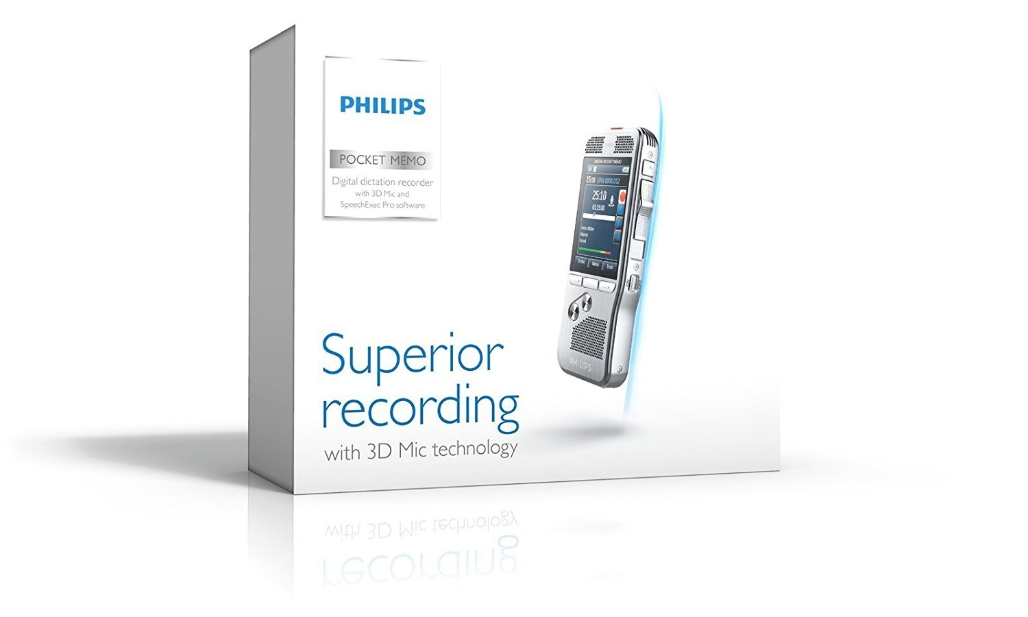 Philips DPM-8000 Professional Digital Pocket Memo with Cradle and Speechexec Pro Software - image 5 of 8