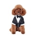 thumbnail image 1 of Camisa para Perro Cachorro Mascota Ropa para Perros pequeños, Traje Elegante Traje de Pajarita, Camisa de Boda Esmoquin Formal con Corbata Negra, Traje de Pajarita de Boda de Príncipe de Perro,L Rojo Verde, 1 of 5